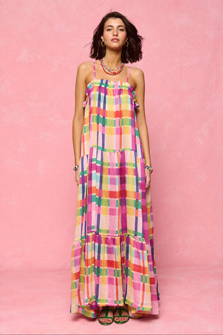 karavan clothing fashion spring summer 26 nai collection bessie dress multicolor checked