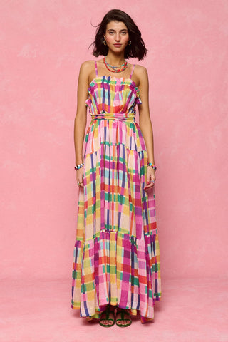 karavan clothing fashion spring summer 26 nai collection bessie dress multicolor checked