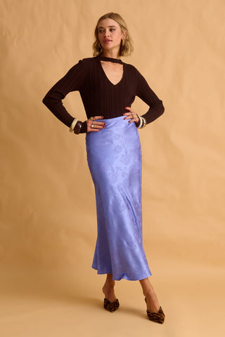 karavan clothing fashion fall winter 25 homecoming krvn collection betty knitted top brown