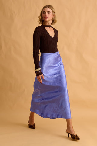 karavan clothing fashion fall winter 25 homecoming krvn collection betty knitted top brown