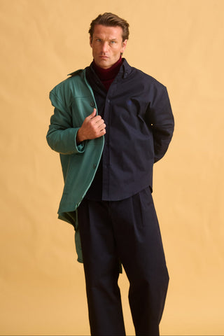 karavan clothing fashion fall winter 25 homecoming men collection bronko shirt blue