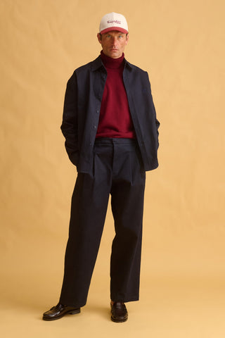 karavan clothing fashion fall winter 25 homecoming men collection emilio knitted sweater burgundy