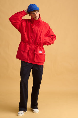 karavan clothing fashion fall winter 25 homecoming men collection elton jacket red