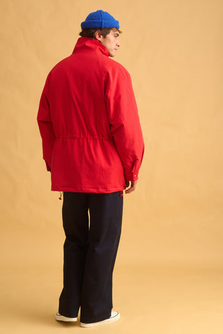 karavan clothing fashion fall winter 25 homecoming men collection elton jacket red