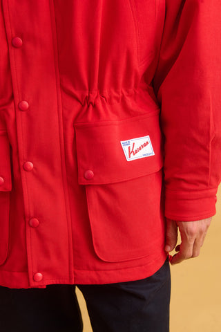 karavan clothing fashion fall winter 25 homecoming men collection elton jacket red