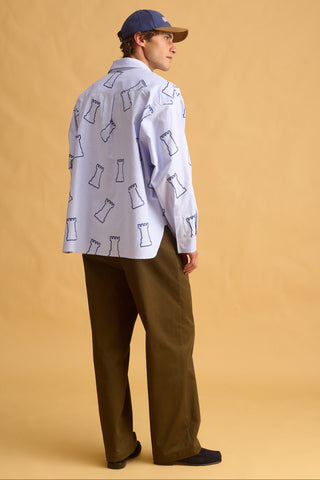 karavan clothing fashion fall winter 25 homecoming men collection gabriel shirt light blue chess