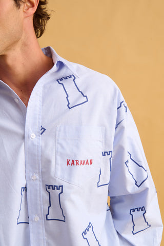 karavan clothing fashion fall winter 25 homecoming men collection gabriel shirt light blue chess