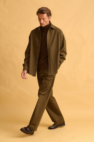 karavan clothing fashion fall winter 25 homecoming men collection emilio knitted sweater brown