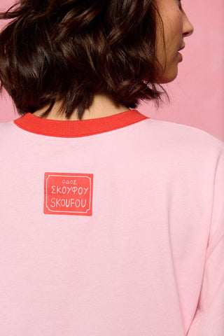 karavan clothing fashion spring summer 26 nai collection comic strip tee pink