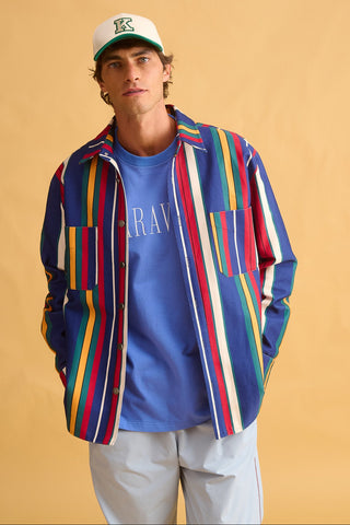 karavan clothing fashion fall winter 25 homecoming men collection jessie shirt multicolor stripes