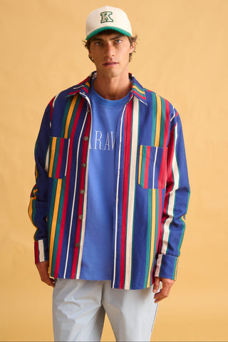 karavan clothing fashion fall winter 25 homecoming men collection jessie shirt multicolor stripes