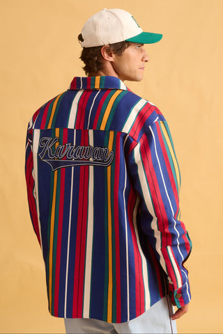 karavan clothing fashion fall winter 25 homecoming men collection jessie shirt multicolor stripes