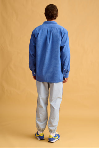 karavan clothing fashion fall winter 25 homecoming men collection vince shirt cobalt blue