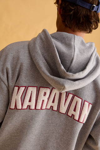 karavan clothing fashion fall winter 25 homecoming men collection jack zip hoodie grey