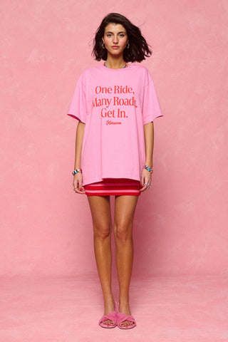 karavan clothing fashion spring summer 26 nai collection dino tee pink