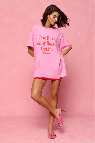 karavan clothing fashion spring summer 26 nai collection dino tee pink