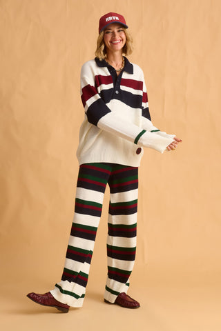 karavan clothing fashion fall winter 25 homecoming krvn collection martina knitted polo blue green bordeaux