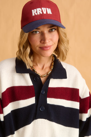 karavan clothing fashion fall winter 25 homecoming krvn collection martina knitted polo blue green bordeaux
