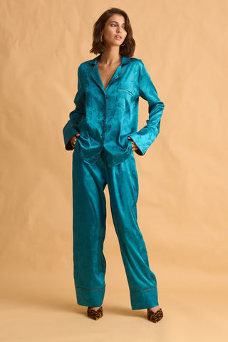 karavan clothing fashion fall winter 25 krvn homecoming collection camila trousers petrol