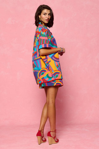 karavan clothing fashion spring summer 26 nai collection bijou shirt abstract boat multicolor