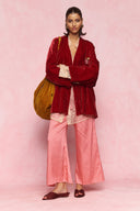 karavan loungewear planet fall winter 26' collection sogna kimono red