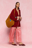 karavan loungewear planet fall winter 26' collection sogna kimono red
