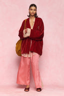 karavan loungewear planet fall winter 26' collection goda shirt beige