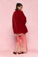 karavan loungewear planet fall winter 26' collection sogna kimono red