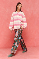 karavan fall winter 26' collection carla sweater pink ivory lines