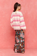 karavan fall winter 26' collection carla sweater pink ivory lines