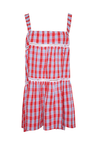 karavan clothing fashion spring summer 26 nai weekendwear collection carrie top red checked