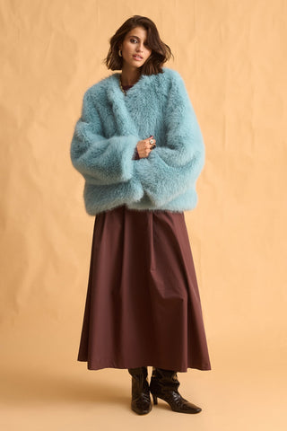 karavan clothing fashion fall winter 25 homecoming krvn collection carys skirt brown