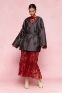 karavan loungewear planet fall winter 26' collection amal kimono blue