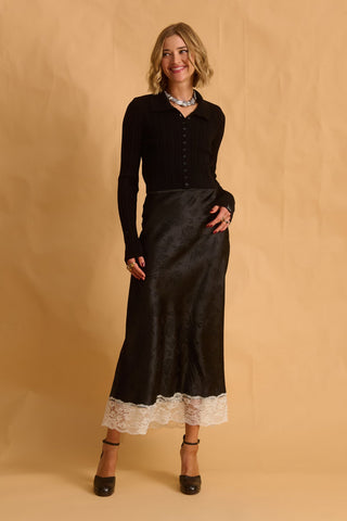 karavan clothing fashion fall winter 25 homecoming krvn collection quincy knitted top black