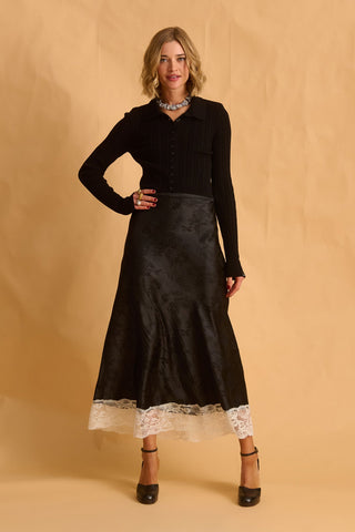 karavan clothing fashion fall winter 25 homecoming krvn collection quincy knitted top black