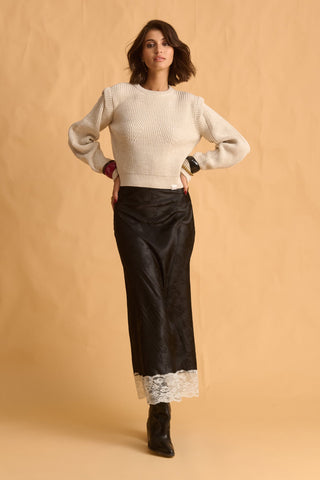 karavan clothing fashion fall winter 25 homecoming krvn collection salma knitted top ivory