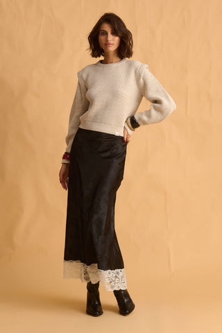 karavan clothing fashion fall winter 25 homecoming krvn collection salma knitted top ivory