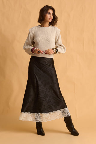 karavan clothing fashion fall winter 25 homecoming krvn collection salma knitted top ivory