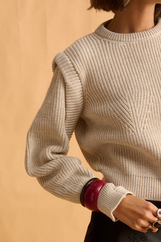 karavan clothing fashion fall winter 25 homecoming krvn collection salma knitted top ivory