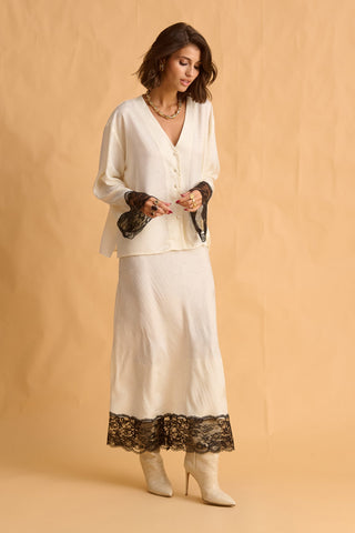 karavan clothing fashion fall winter 25 homecoming krvn collection charlotte skirt ivory