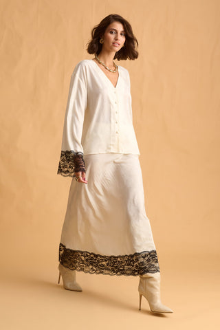 karavan clothing fashion fall winter 25 homecoming krvn collection charlotte skirt ivory