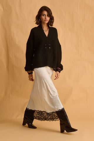 karavan clothing fashion fall winter 25 homecoming krvn collection harper knitted sweater black