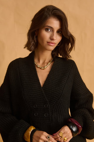 karavan clothing fashion fall winter 25 homecoming krvn collection harper knitted sweater black