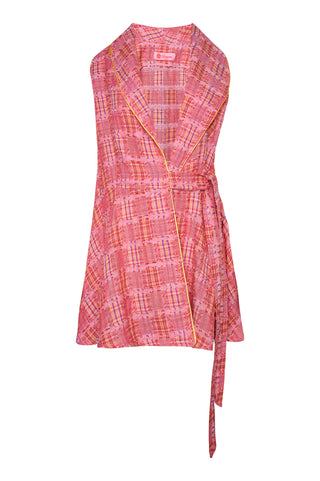 karavan clothing fashion spring summer 26 nai weekendwear collection chika kimono checked red