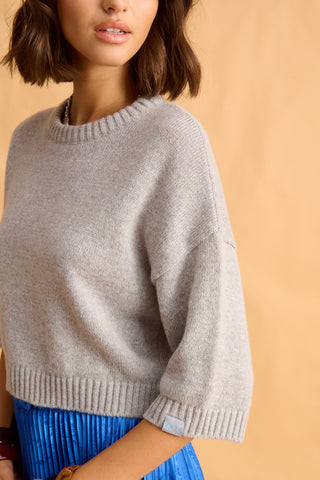 karavan clothing fashion fall winter 25 krvn homecoming collection amalia knitted crop top grey