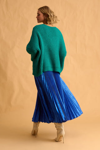 karavan clothing fashion fall winter 25 homecoming krvn collection dolores knitted cardigan green