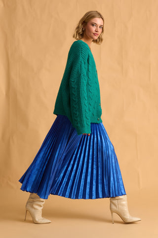 karavan clothing fashion fall winter 25 homecoming krvn collection chrysa skirt blue