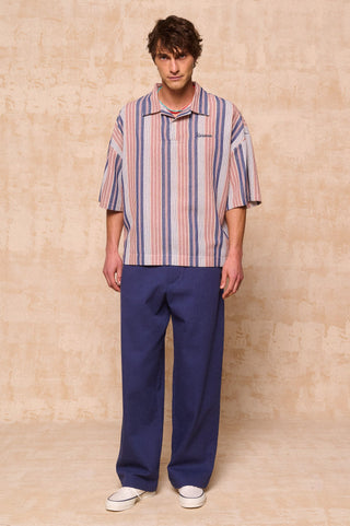 karavan clothing fashion spring summer 26 men nai collection adam polo blue stripes