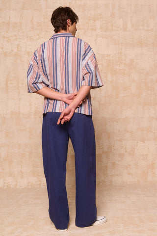 karavan clothing fashion spring summer 26 men nai collection adam polo blue stripes