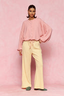 karavan loungewear planet fall winter 26' collection cindy trousers yellow